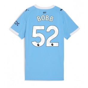 Lacne Ženy Futbalové dres Manchester City Oscar Bobb #52 2025-26 Krátky Rukáv - Domáci